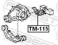 Mounting, differential TM-115