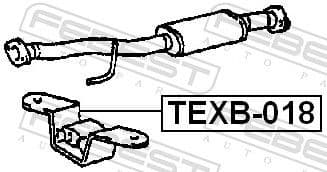 Mounting Kit, exhaust system TEXB-018 - image 2