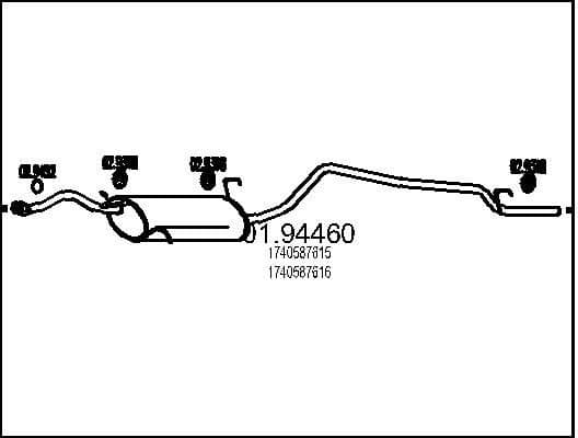 Rear Muffler 01.94460