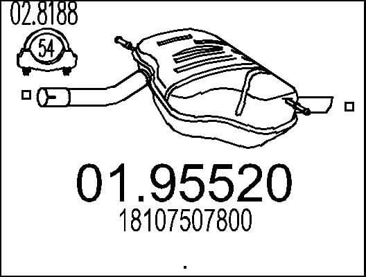 Rear Muffler 01.95520