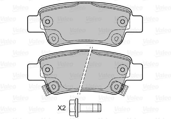Brake Pad Set, disc brake 601038