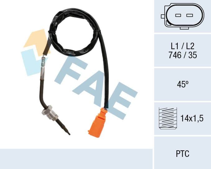 Sensor, exhaust gas temperature 68035