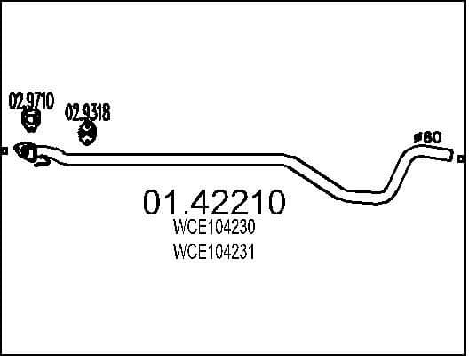 Exhaust Pipe 01.42210