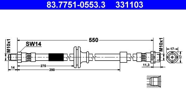 Brake Hose 83775105533