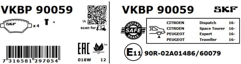 Brake pads rear VKBP 90059 - image 2