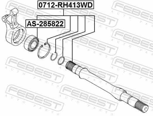 Bearing, drive shaft AS-285822 - image 2