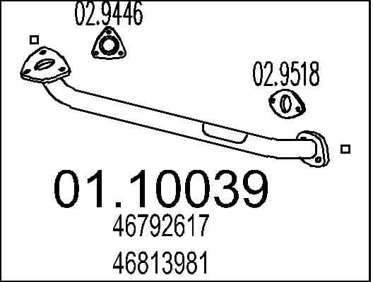 Exhaust Pipe 01.10039