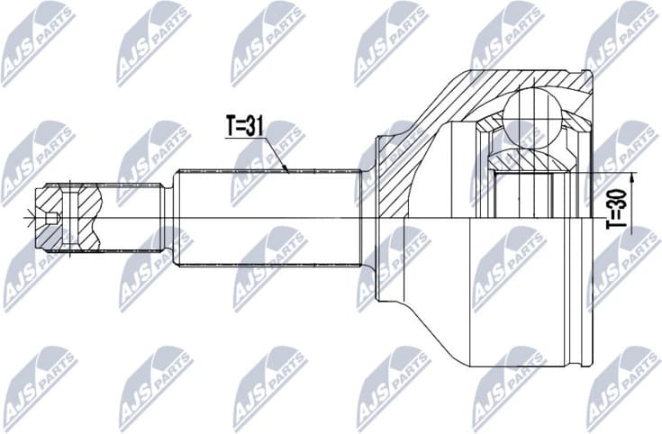 Joint Kit, drive shaft NPZ-FR-053