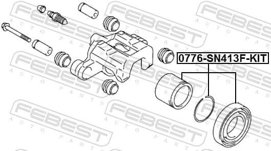 Repair Kit, brake caliper 0776-SN413F-KIT - image 2