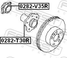 Wheel Bearing Kit 0282-V35R - image 2