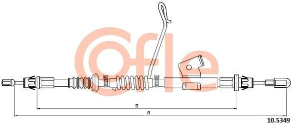 Cable Pull, parking brake 92.10.5349