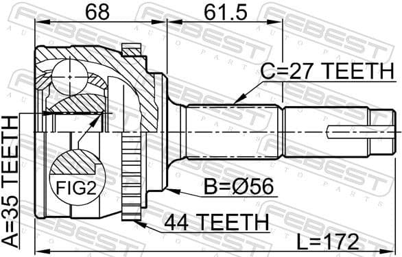 Joint Kit, drive shaft 0210-070A44 - image 2