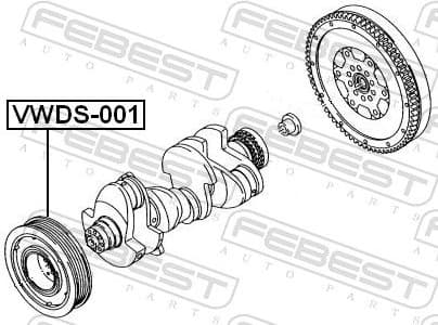 Belt Pulley, crankshaft VWDS-001 - image 2