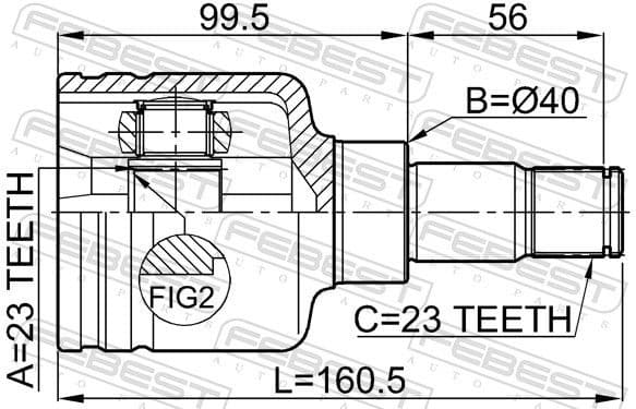 Joint Kit, drive shaft 2111-CB316LH - image 2