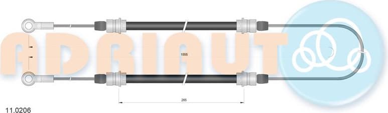 Cable Pull, parking brake 11.0206