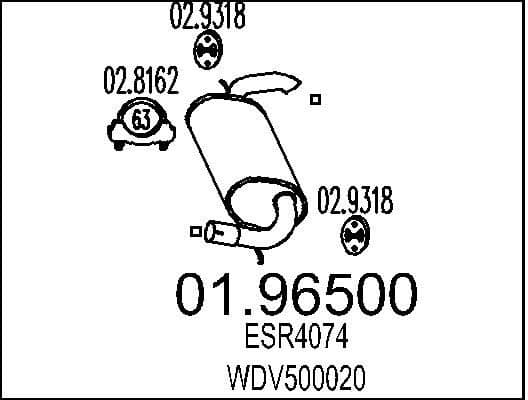 Rear Muffler 01.96500