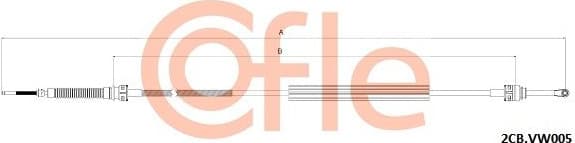 Cable Pull, manual transmission 92.2CB.VK005