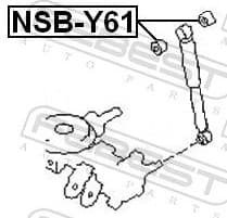 Spacer Tube, shock absorber NSB-Y61 - image 2