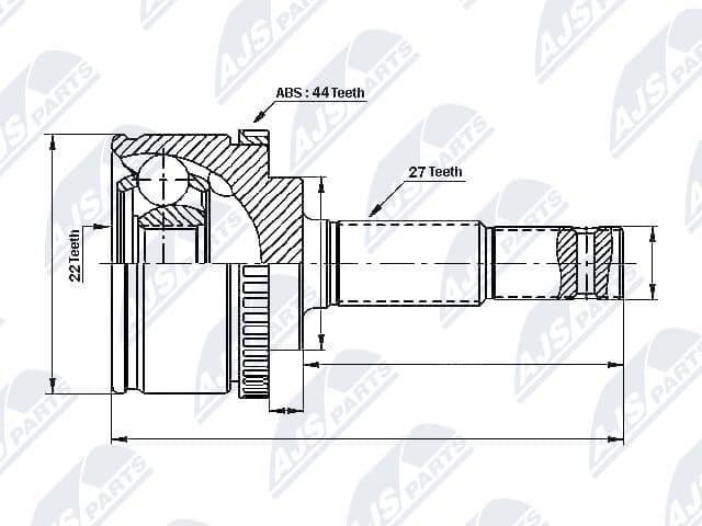 Joint Kit, drive shaft NPZ-NS-043