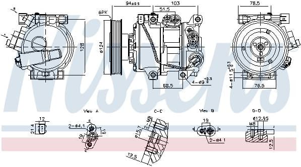 Compressor, air conditioning ** FIRST FIT ** 890896