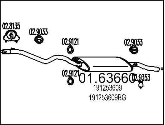 Rear Muffler 01.63660