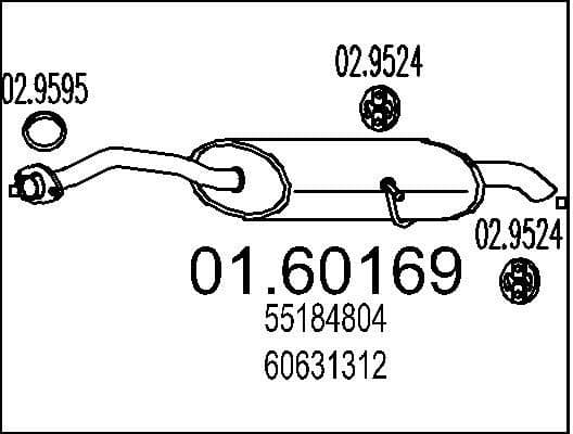 Rear Muffler 01.60169