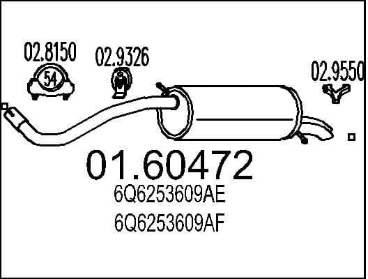 Rear Muffler 01.60472
