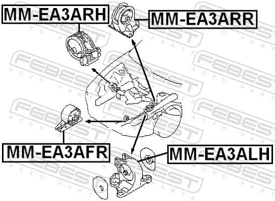 Mounting, engine MM-EA3ARR - image 2