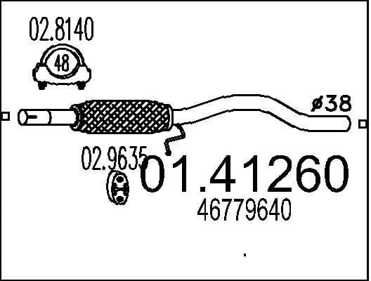 Exhaust Pipe 01.41260