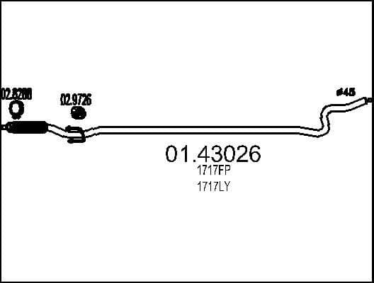 Exhaust Pipe 01.43026
