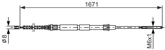 Cable Pull, parking brake 1 987 477 626