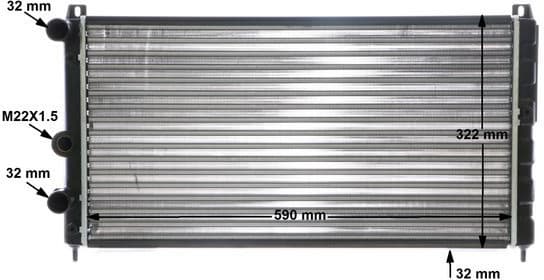 Radiator, engine cooling BEHR CR 405 000S - image 11