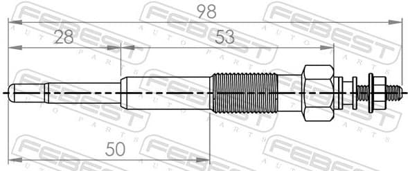 Glow Plug 01642-003 - image 2