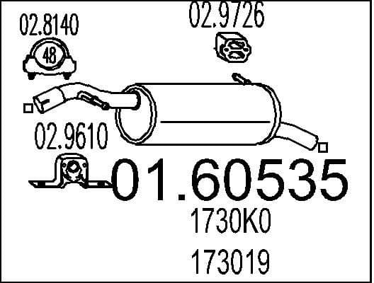 Rear Muffler 01.60535