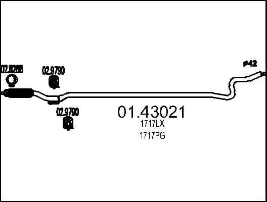 Exhaust Pipe 01.43021