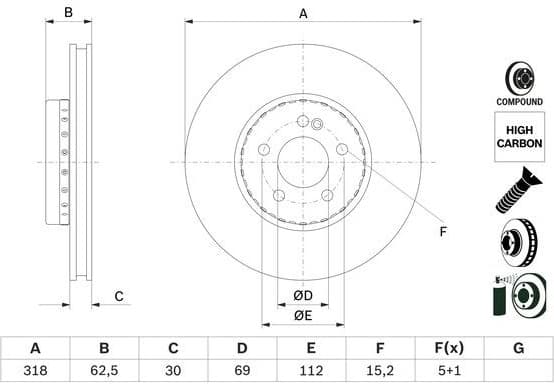 Brake Disc 0 986 479 H47