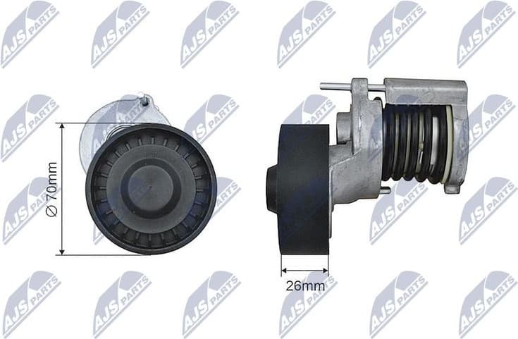 Tensioner Pulley, V-ribbed belt RNK-AU-019