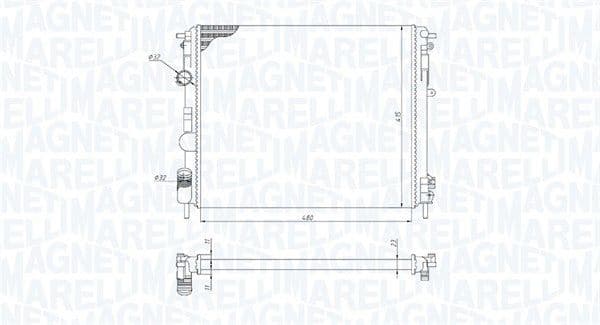 Radiator, engine cooling 350213195200