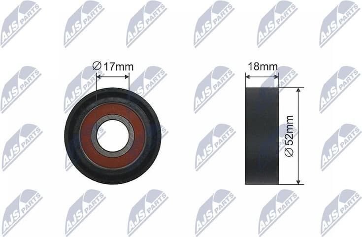 Tensioner Pulley, V-ribbed belt RNK-FR-024