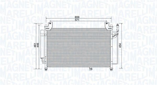 Condenser, air conditioning 350203990000