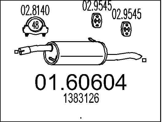 Rear Muffler 01.60604