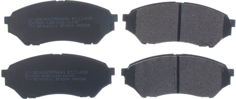 Brake Pad Set, disc brake B111408