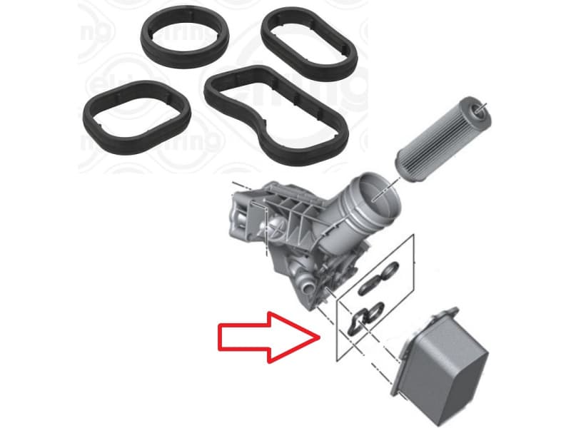 Gasket oil cooler 784.680