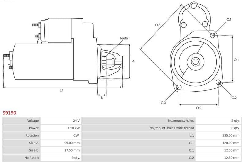 Starter AS S9190 - image 5