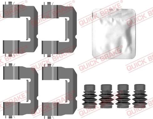 Accessory Kit, disc brake pad 109-0157