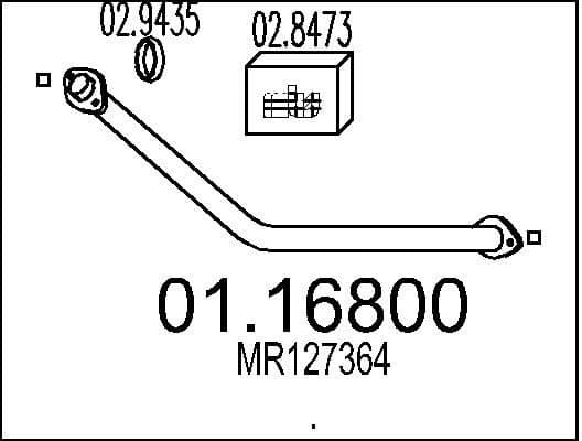 Exhaust Pipe 01.16800
