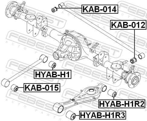 Mounting, control/trailing arm HYAB-H1 - image 2