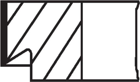 Piston Ring Set 008 58 N0 - image 2