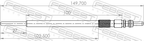 Glow Plug 04642-004 - image 2
