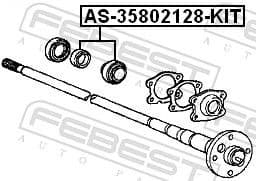 Bearing, drive shaft AS-35802128-KIT - image 2